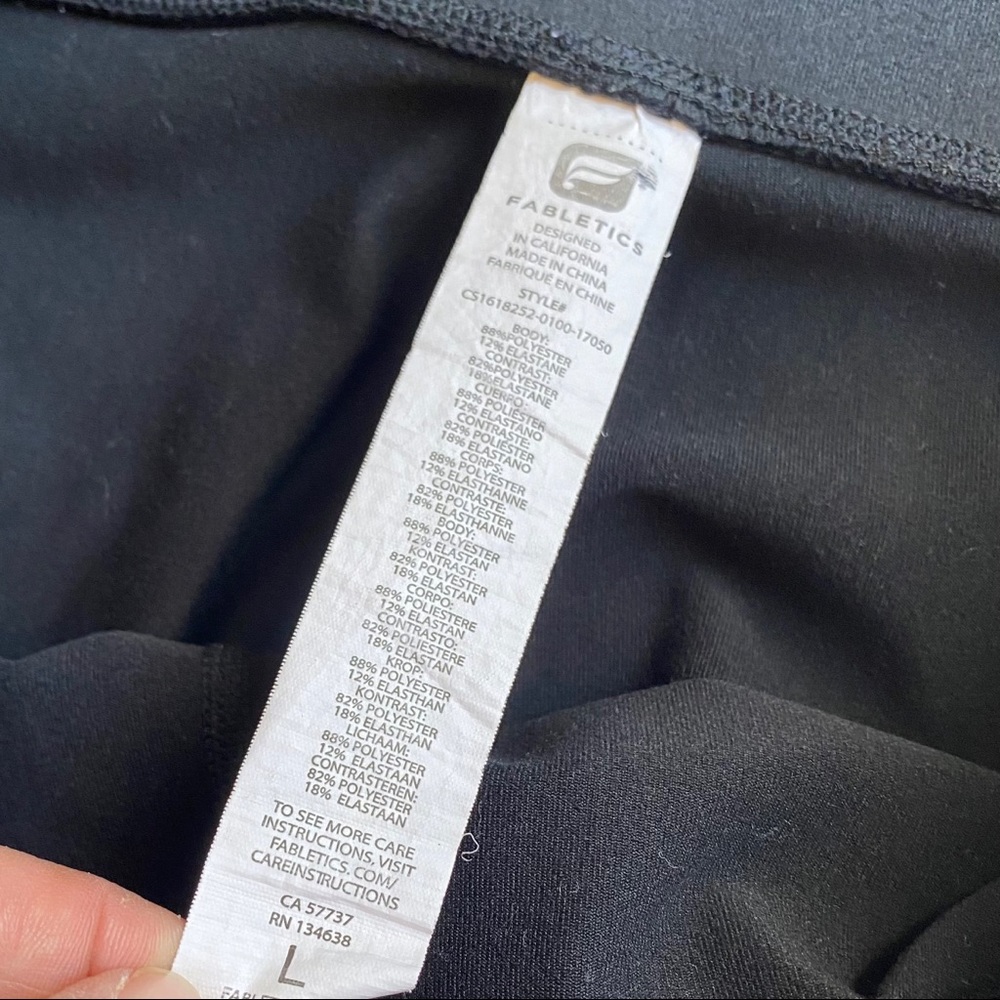 Fabletics Large Black Compression - Picture 3 of 5